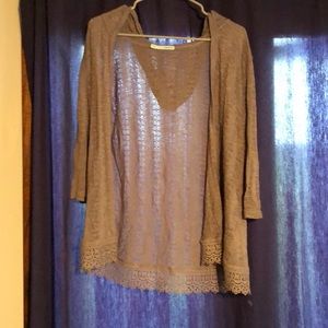 Light hooded cardigan